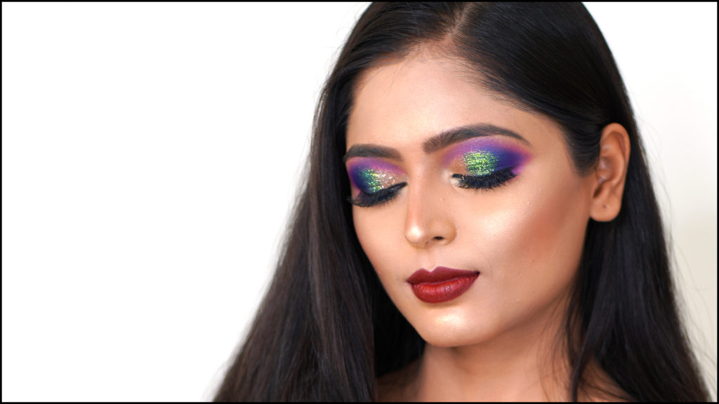Extra Glow Makeup and Smokey Colored Makeup for Instagram